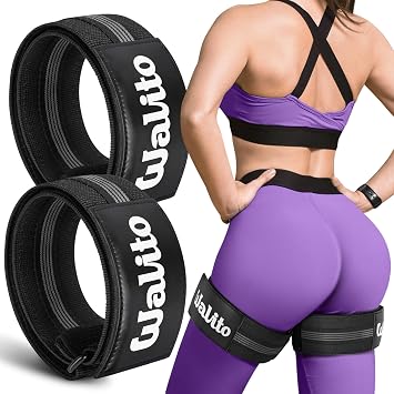 BFR Booty Bands for Women Glutes - Blood Flow Restriction Bands with Weekly Plan for Legs, Butt & Hip Building, Occlusion Bands for Workouts, Best Fabric Bands for Squat Butt & Thigh