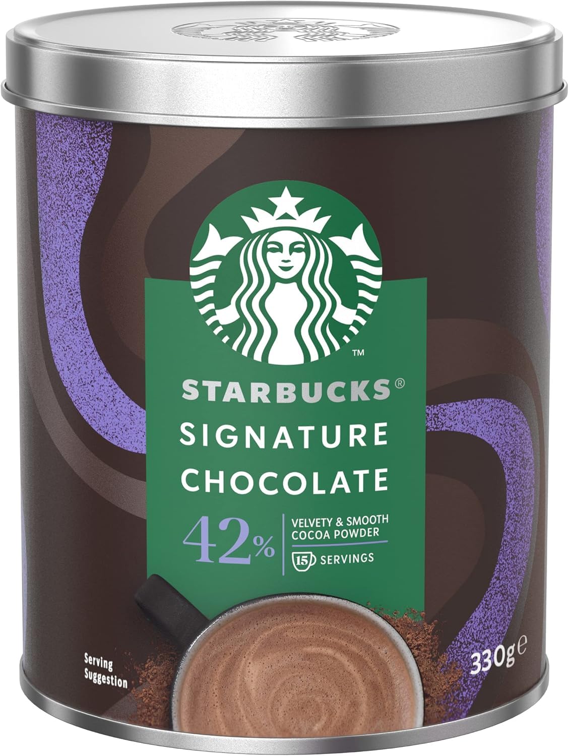 Starbucks Signature Chocolate 42%, Hot Chocolate Mix, Velvety Smooth Chocolate 330gm, 15 Servings (Product Of UK)-image-31
