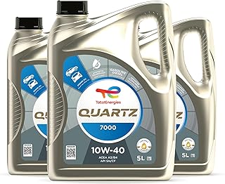 TotalEnergies Quartz 7000 10W 40 Synthetic Technology Engine Oil for Passenger Car - 5 Liters 3-Pack