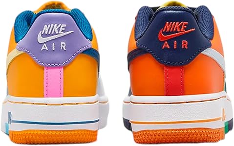 air force 1 blue and orange tick