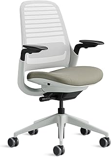 Steelcase Series 1, chaise de bureau ergonomique avec soutien lombaire LiveBack et accotoirs 4D Truffe