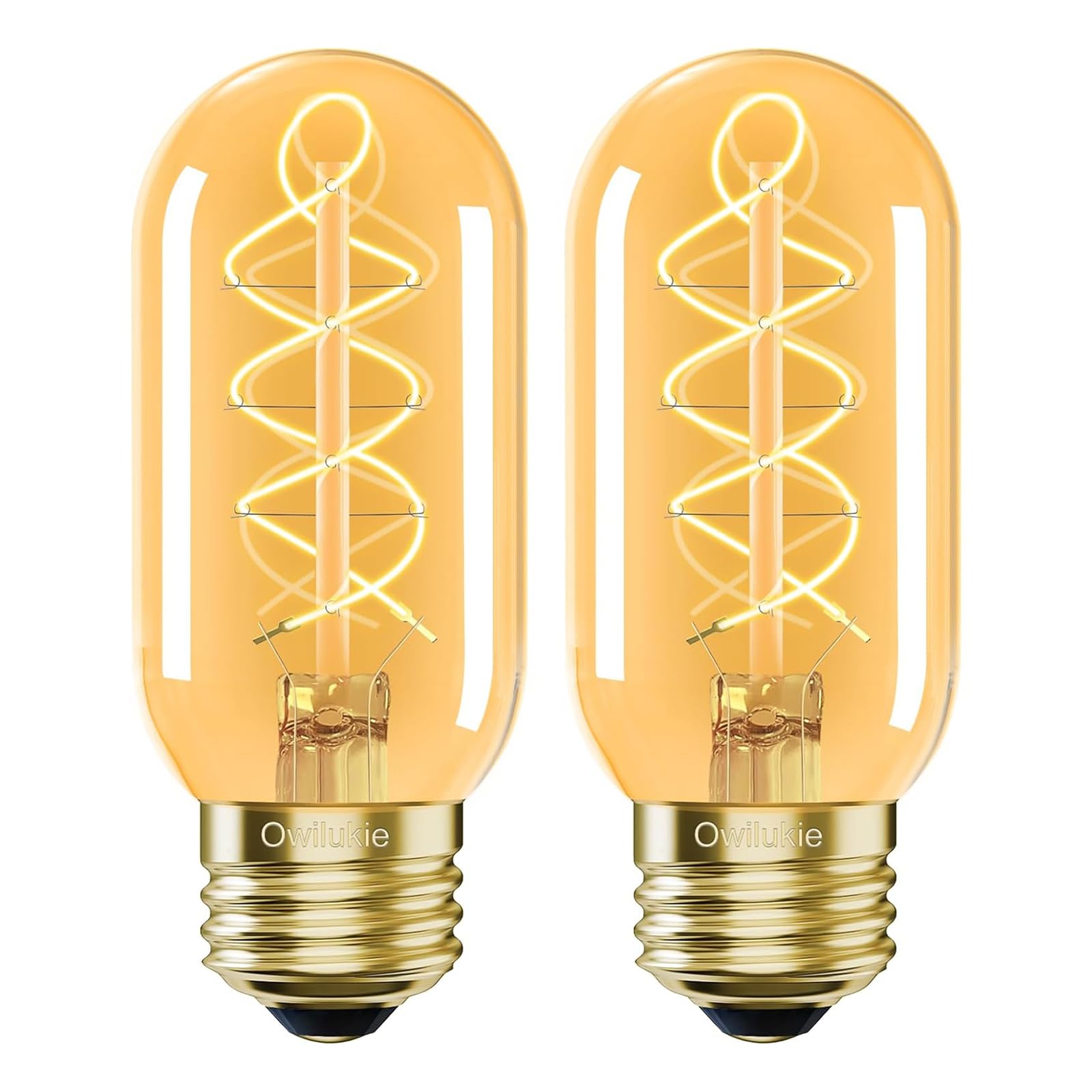 E26 LED Bulb 4W Equivalent 40 watt Vintage Edison Bulbs Warm White 2200K Amber E26 Edison Bulb dimmable