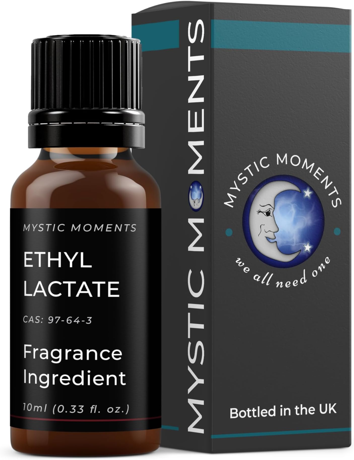 Mystic Moments | Ethyl Lactate Natural Isolate 10ml | Sweet Fruity Buttery Aroma | Perfumery Ingredient for Floral Fruit & Alcohol Accords