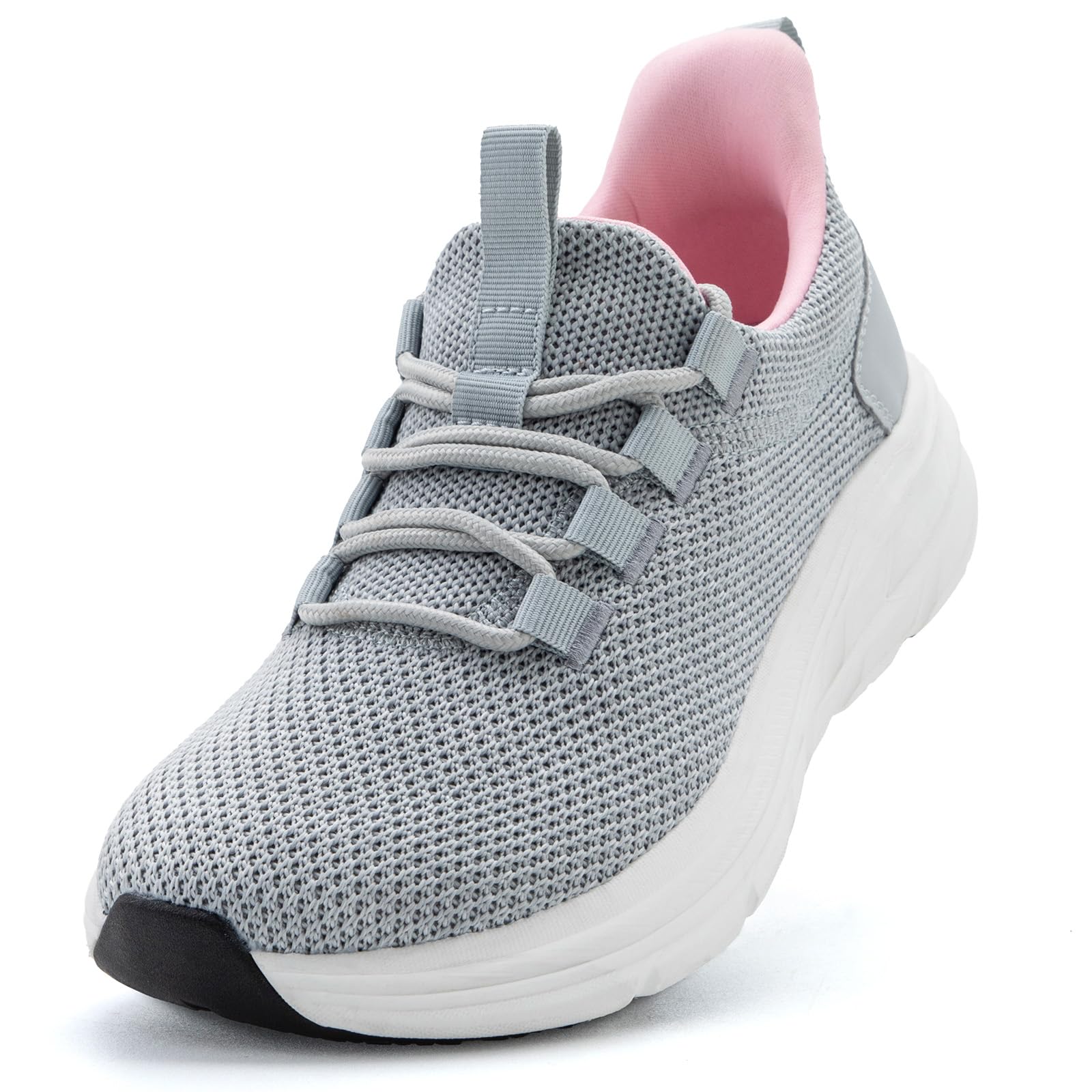 Women's Wide Toe Box Shoes Easy Slip On Cushion Walking Sneakers