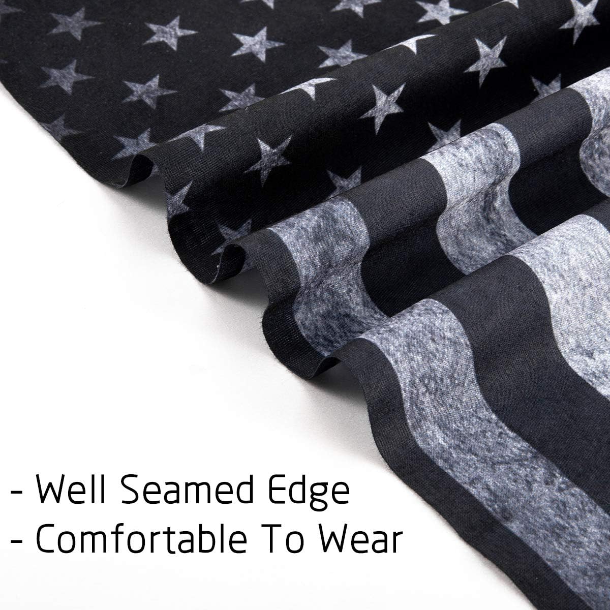 3 Pcs American Flag Outdoor Face Mask- Multifunctional Seamless Microfiber American Flag UV Protection Face Neck Gaiter Shields Headwear for Men&Women Motorcycle Hiking Cycling Ski Snowboard(Grey) : Sports & Outdoors