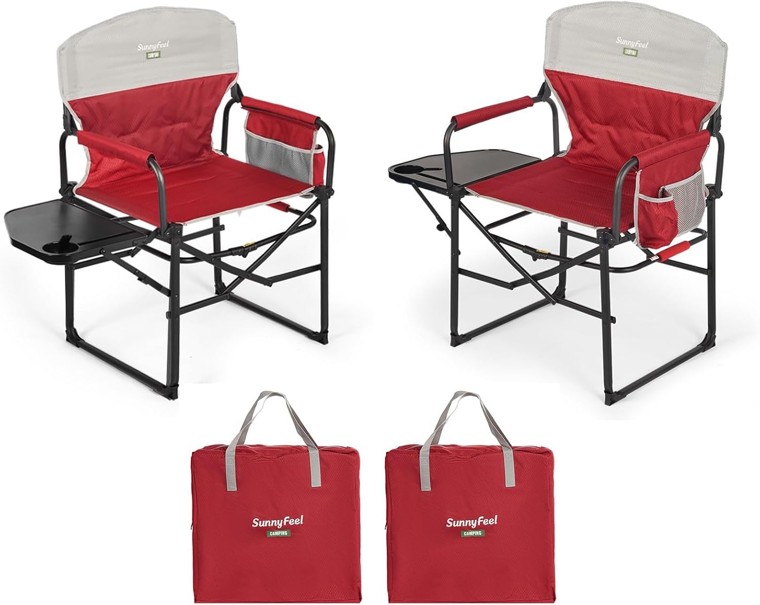 SUNNYFEEL Extra Wide Oversized Camping Directors Chair