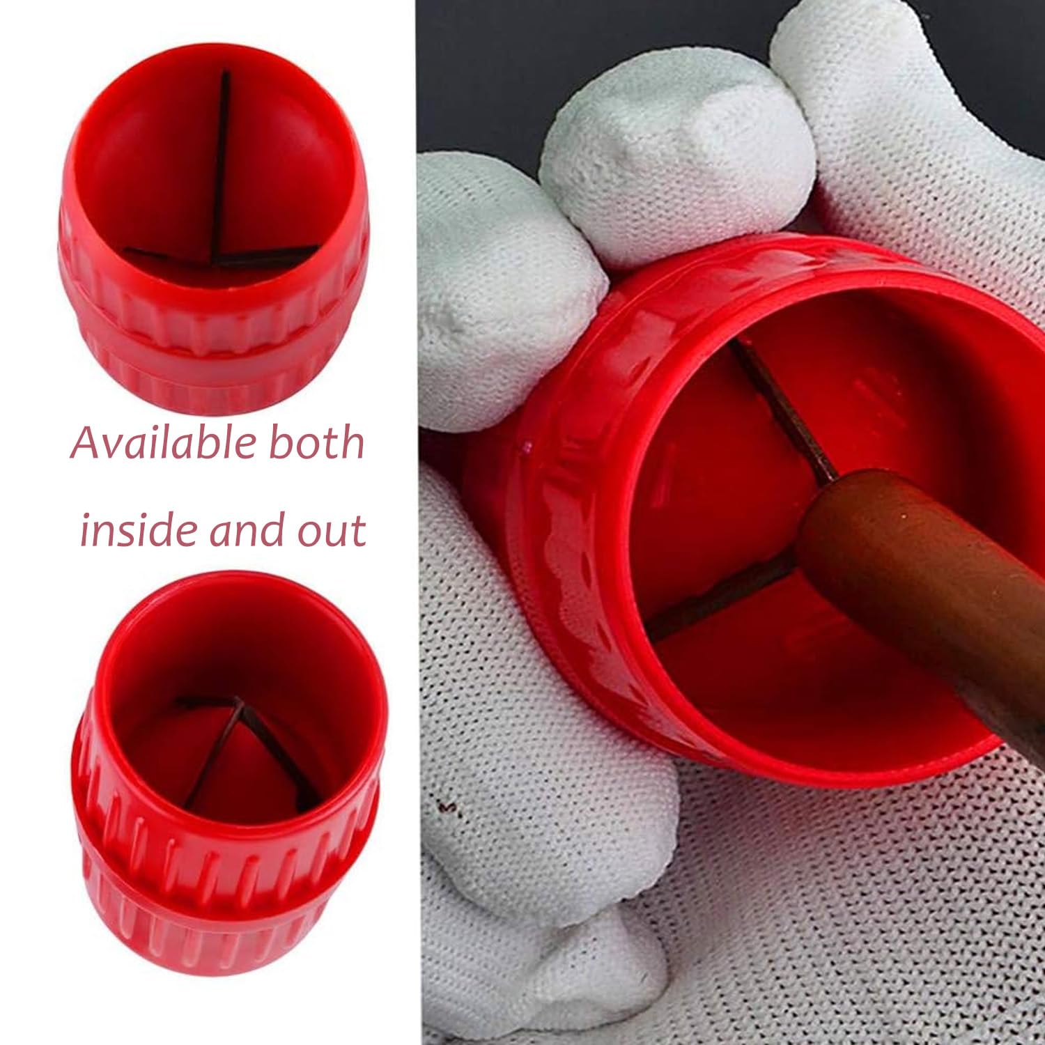 2 En 1 Ebavureur Cuivre - ébavureur Pour Tubes, Universel 5-40mm à L'intérieur Et à L'extérieur