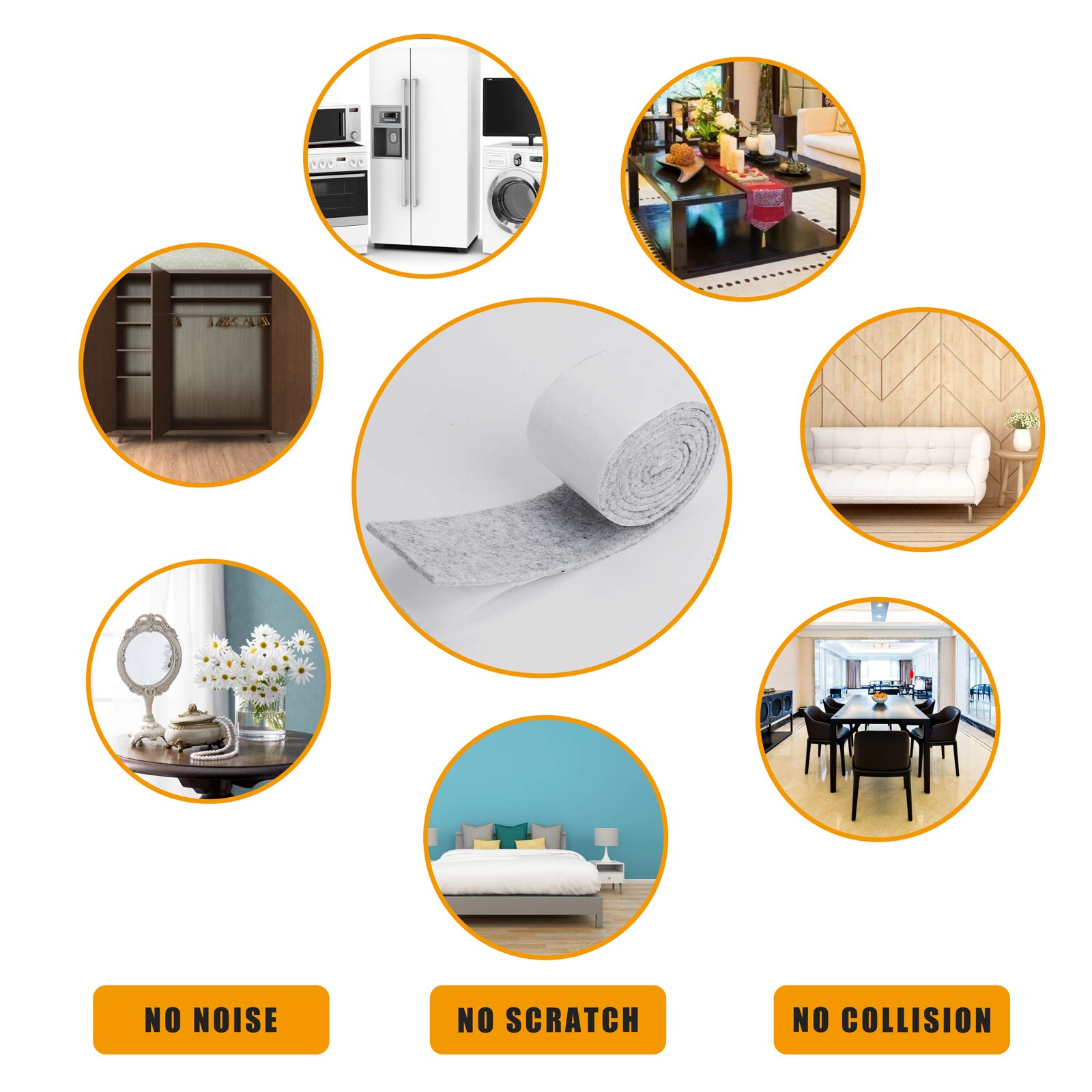 Patins En Téflon Adhésifs Patins Pour Meubles Protection En Teflon Pour Meubles Téflon Auto