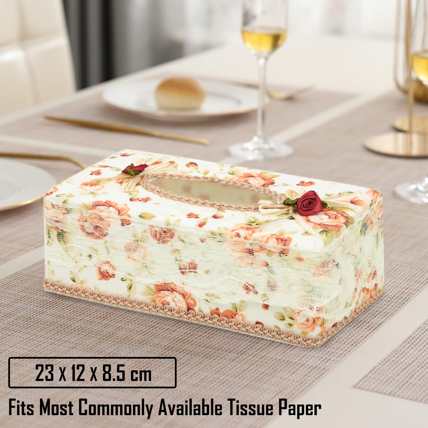 HOKIPO Plastic Tissue Box Holder (AR-4087-D32) 1