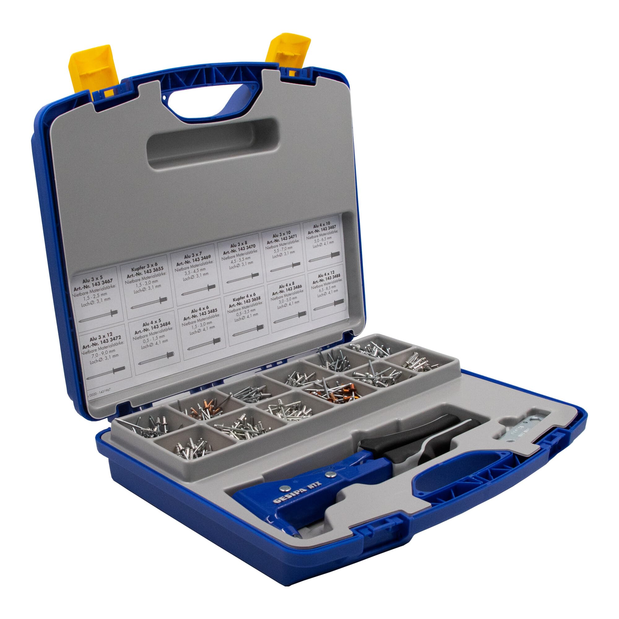 Nietbox mit Hand-Nietzange NTX