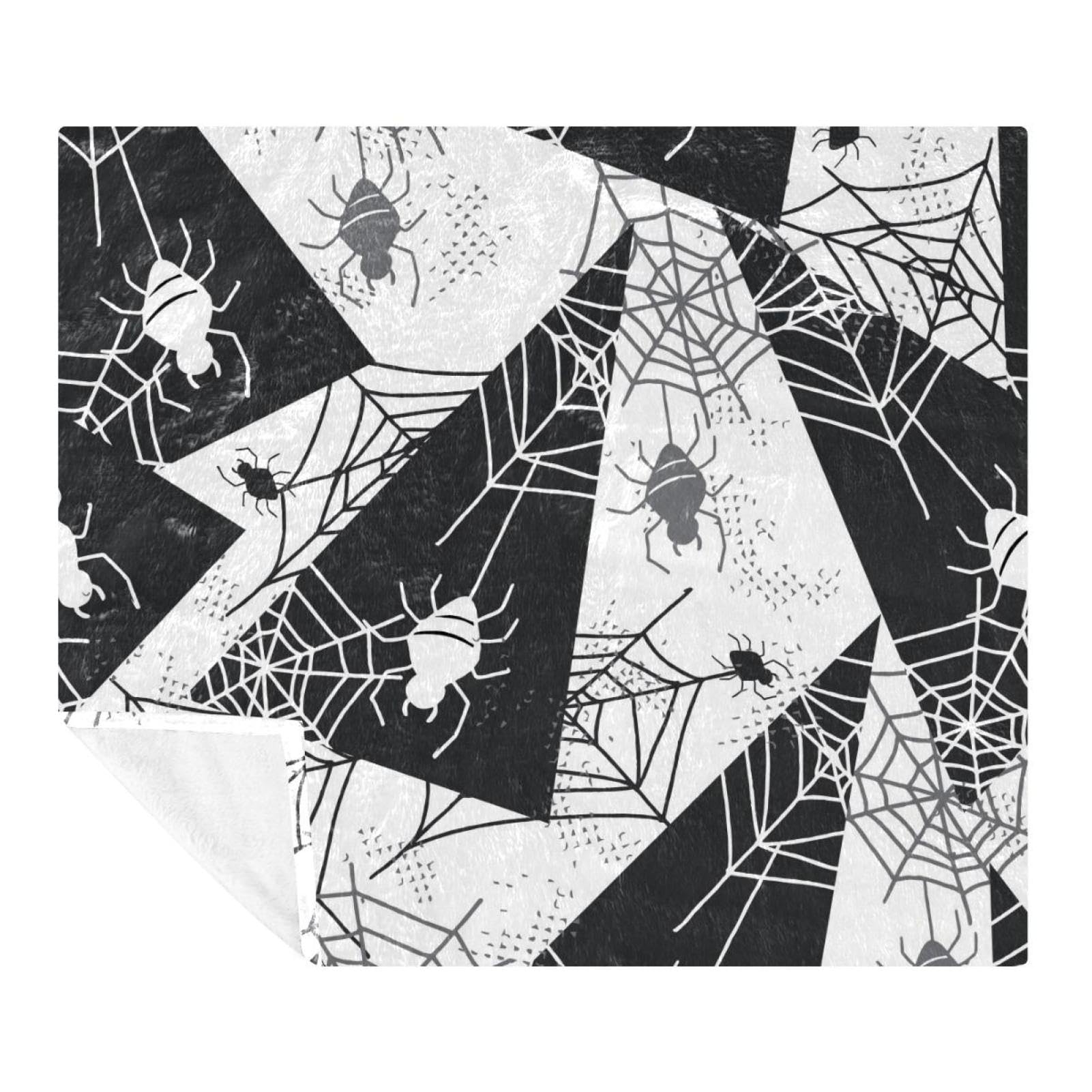 Couverture d'Halloween douce pour adultes et enfants qui cherchent confort et frissons
