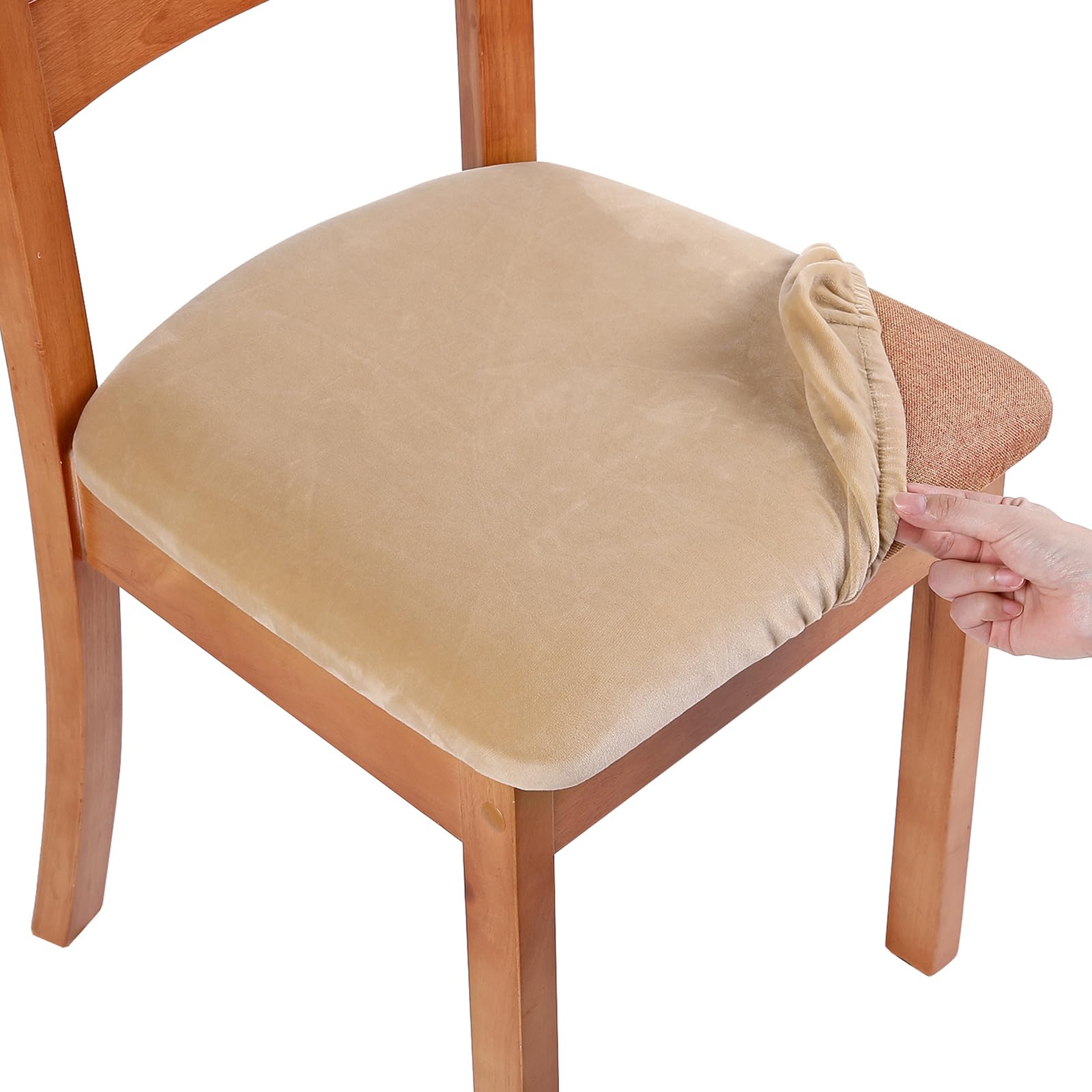 Velvet Dining Chair Covers - Set of 6 -18 Velvet Dining Chair Covers - Set of 6 -18