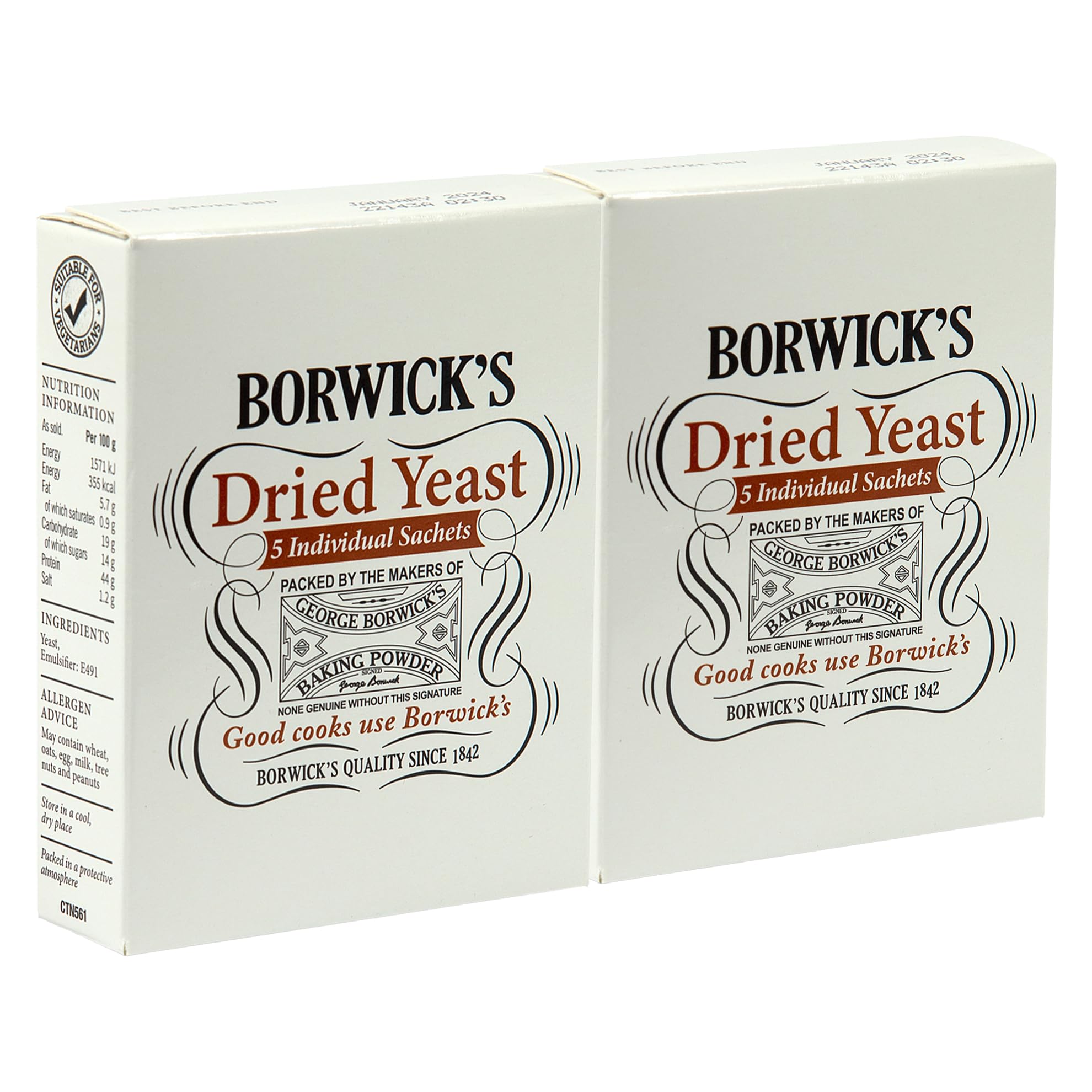 Borwicks - Dried Yeast 2x5x6g - 2 Pack