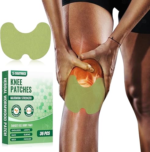 Parches de rodilla, 36 parches para aliviar el dolor de rodilla, parches de alivio para articulaciones de rodilla, parches de hierbas para aliviar