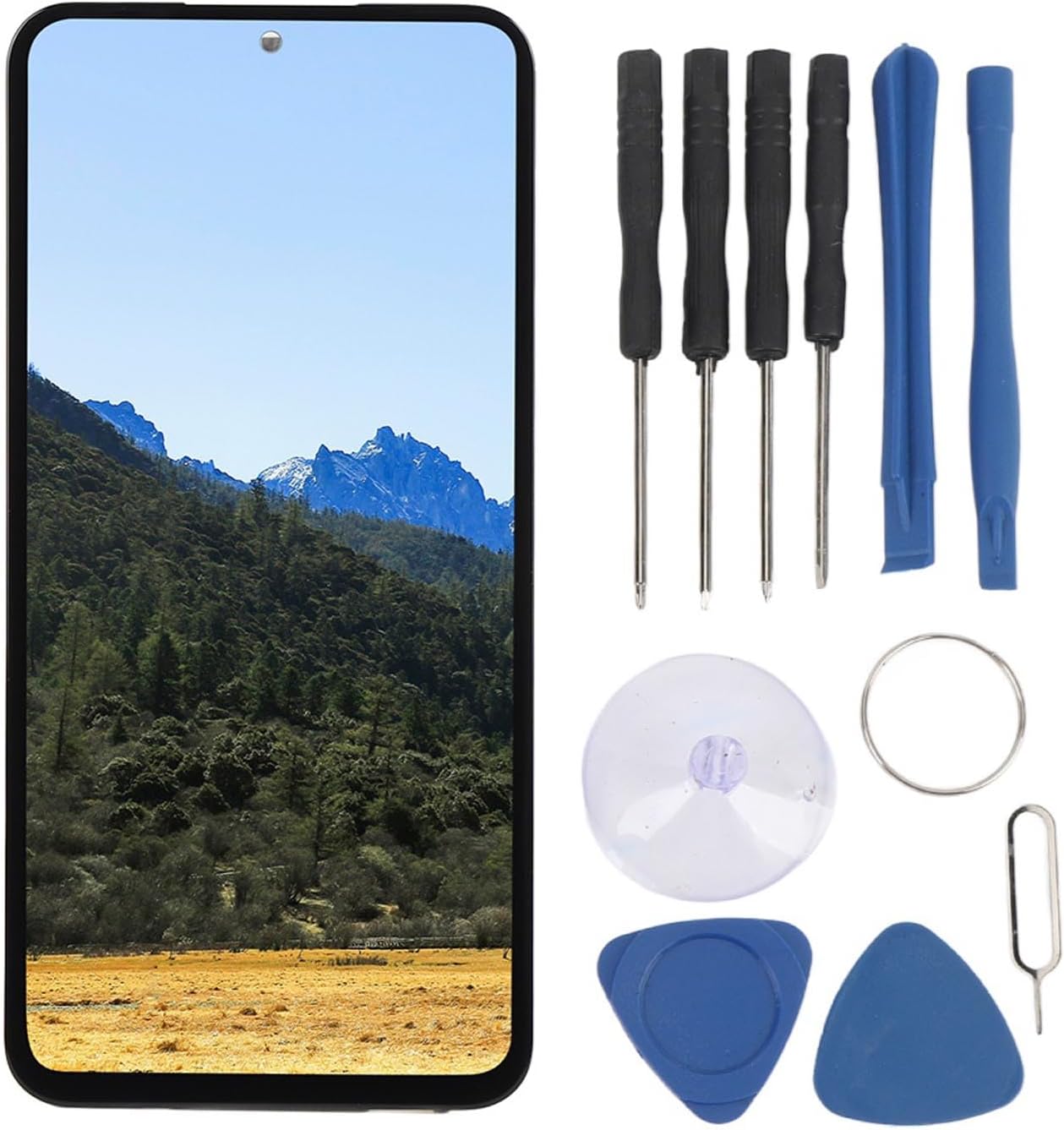 Touch Screen Replacement for S23fe, 6.4 Inch 1080x2400 Resolution Incell LCD Digitizer Screen Touch Assembly Replacement, S23fe Screen Replacement Kit with Frame