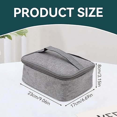 Miniatura 3 de Caja de almuerzo portátil para calentar alimentos, con carga USB, caja de almuerzo calentada de tela Oxford, mini calentador de alimentos para
