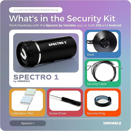 Miniatura 8 de Espectrofotómetro móvil Spectro 1 Pro - Coincidencia de colores, análisis visual - Espectrómetro portátil para coincidencia de pintura - Mide curvas