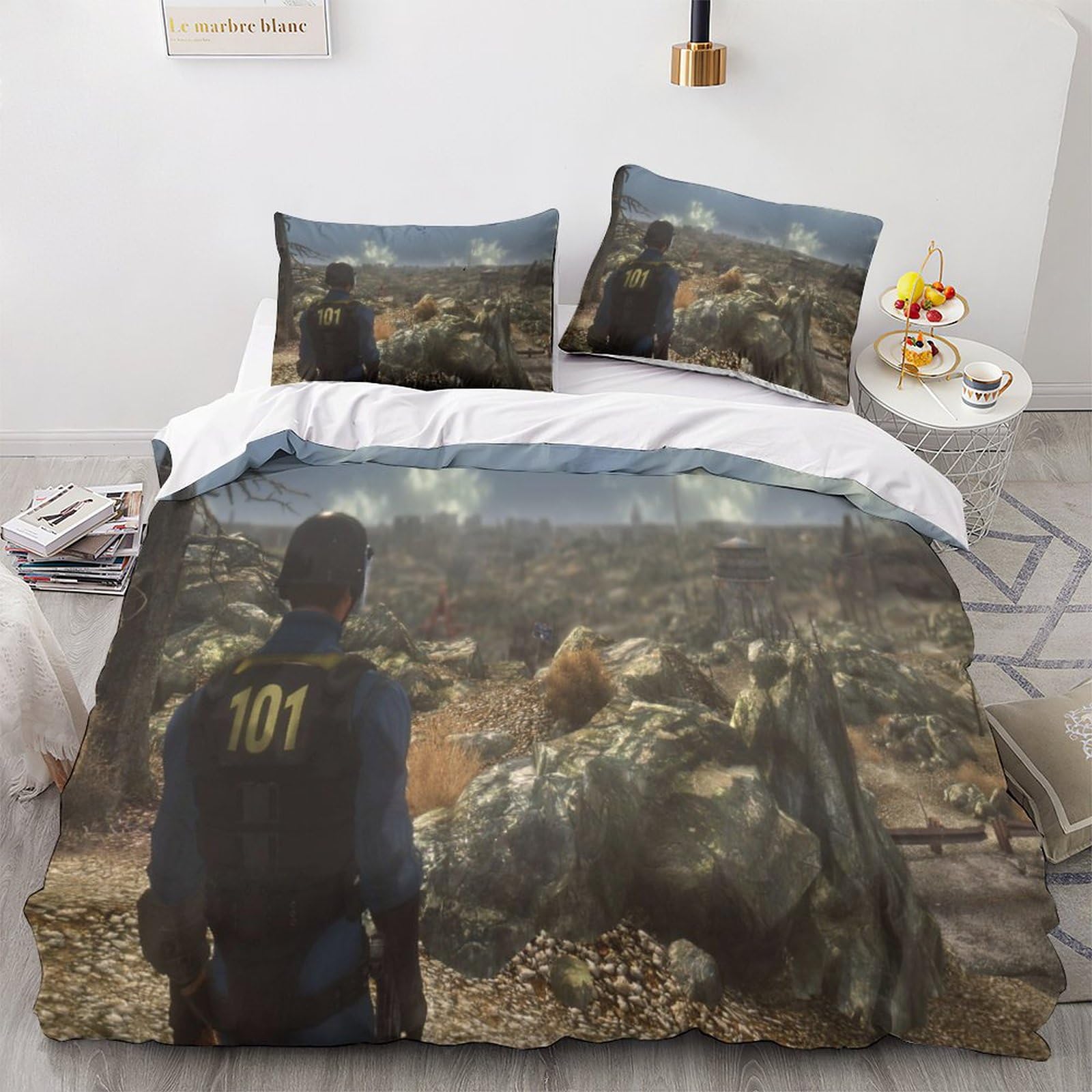 Housse de couette anime 3 pièces 200x200, le cadeau idéal pour un anniversaire d'ado