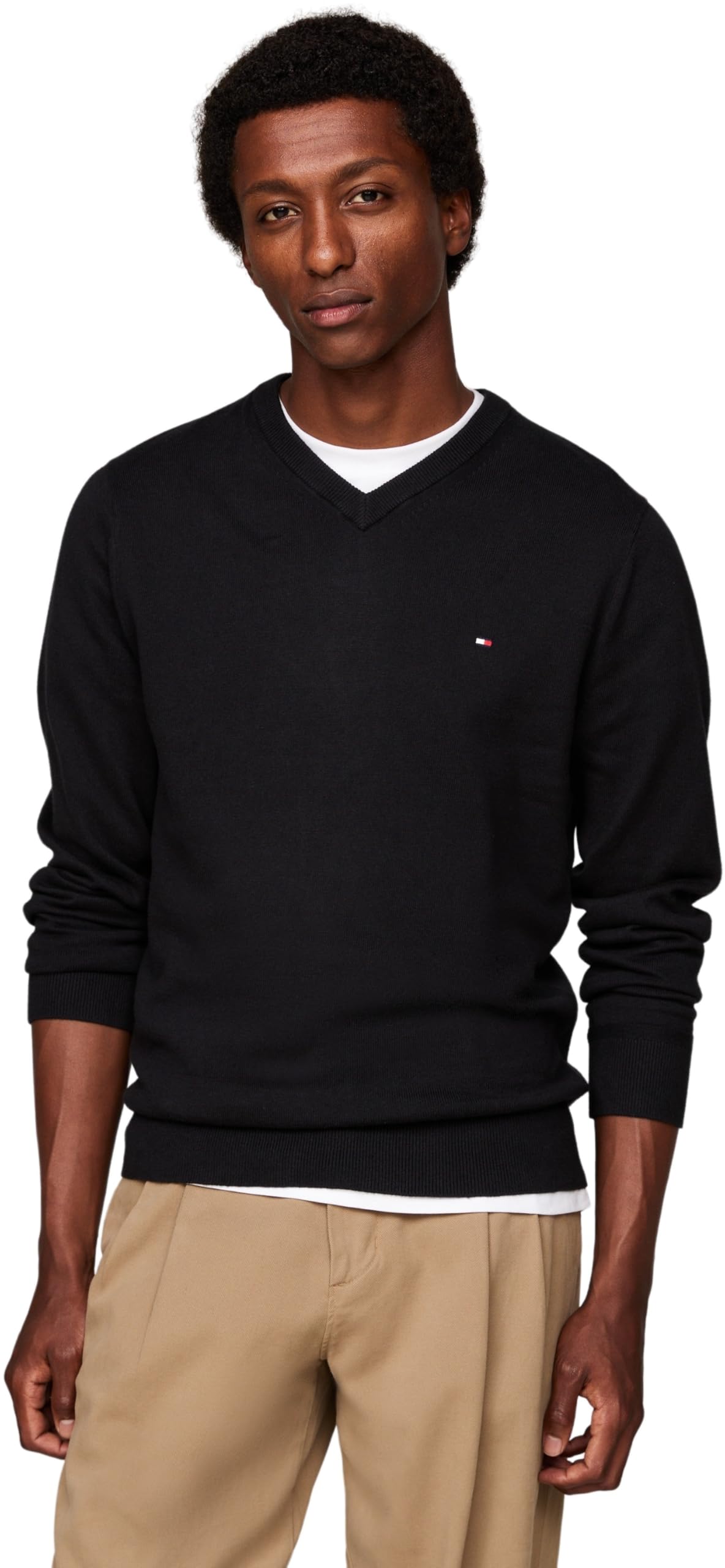 Tommy Hilfiger Herren Pullover V-Neck Regular Fit