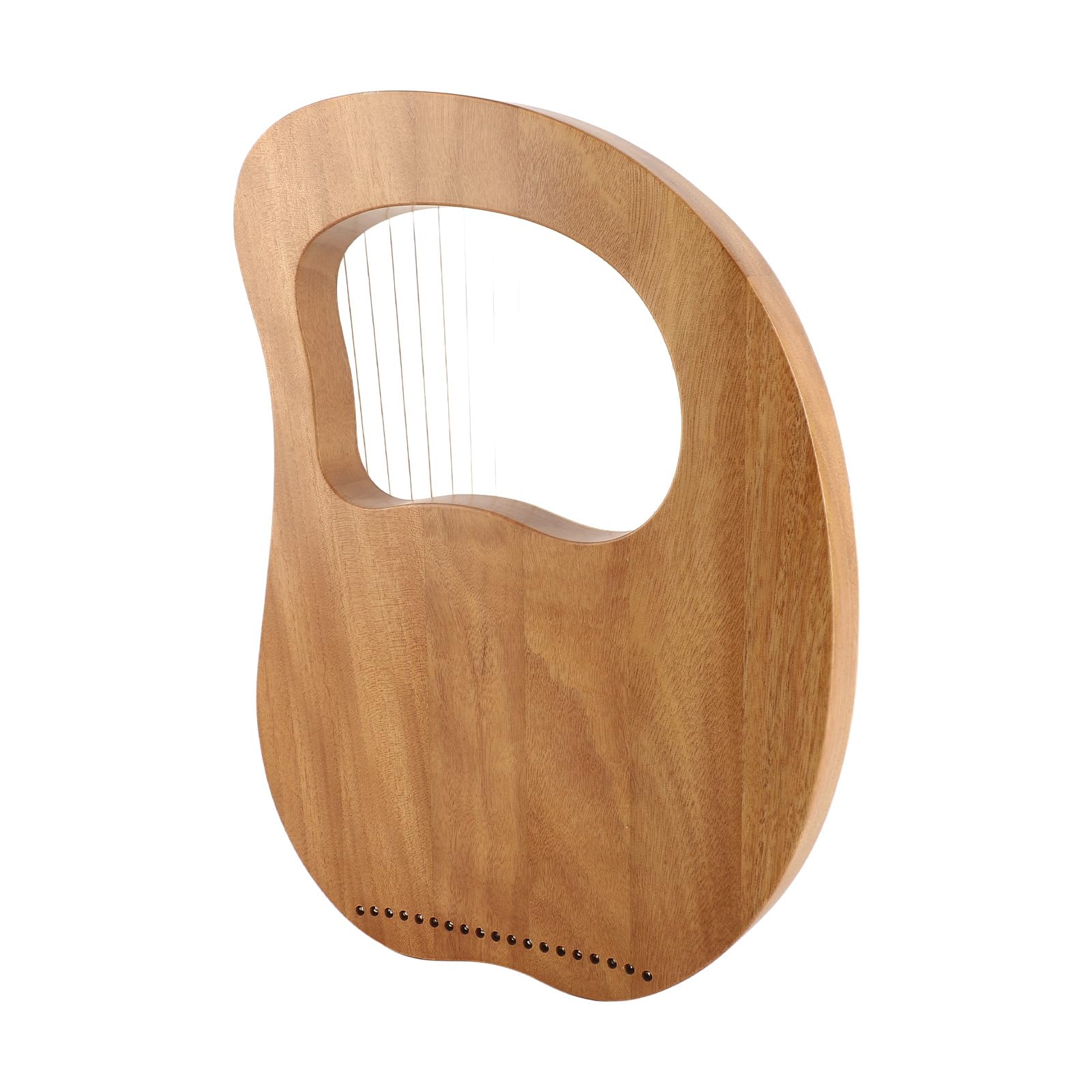 Arpa de Lira de 19 cuerdas instrumento de cuerda de caja de resonancia de madera portátil con llave para afinar y púas para niños adultos principiantes (Naturelle)