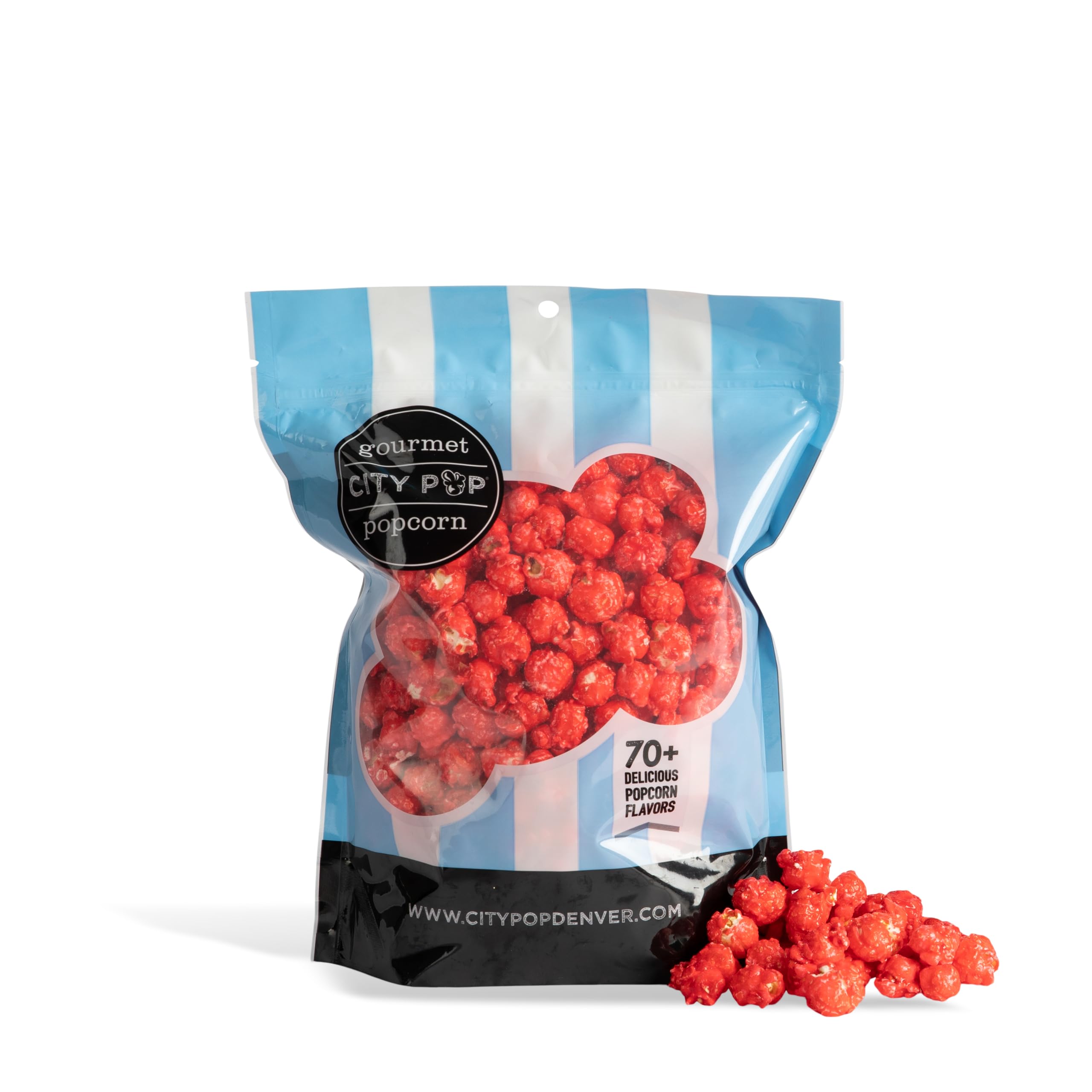 Strawberry Gourmet Popcorn | 6 Cups Total | Made From Scratch, Made in USA, & GMO-Free | Great as a Snack, Gift, Thank You, & Movie Night - (9.2oz Total)