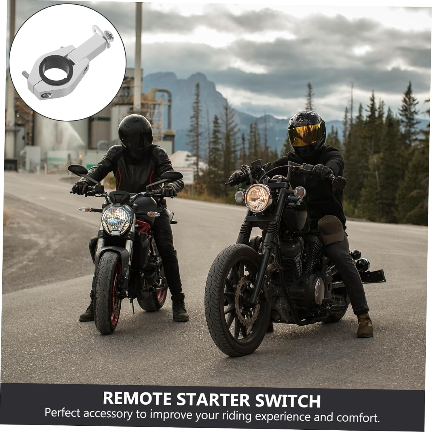 Motorcycle Handguard Bracket Handguard Mounting Kit Handlebar Riser Clamping Bracket for Powersports