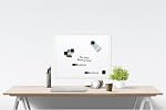 Quartet Magnetic Dry-Erase Board Value Pack, 20" x 16" Whiteboard, Includes 4 Magnets and 2 Markers, White Plastic Frame (Q022016P02-R)
