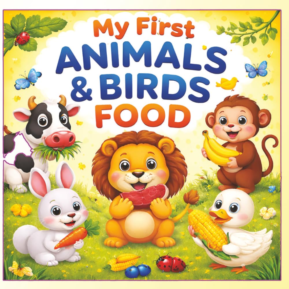 My First Animals & Birds Food: A Cute Picture Book for Toddlers to Learn Animal and Bird Food Habits (My First Animals & Birds Learning Series)
