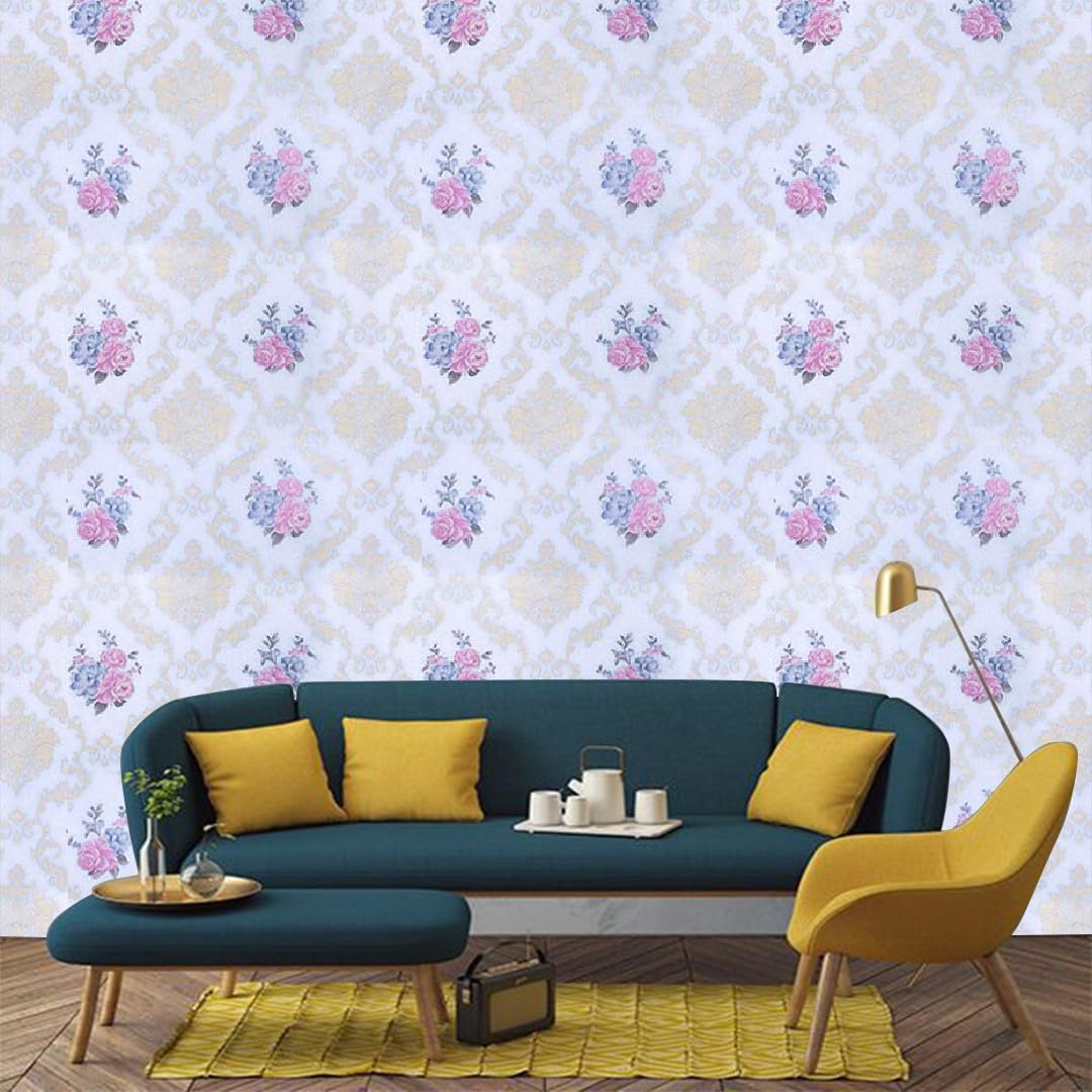 Indian Royals Modern Style Rustic Effect 3D Hall Wallpaper for Walls, Wallpaper for Office wall, Wallpaper for tv Unit Background, diwar Wallpaper, House Wallpaper (200 x 45 cm) 3