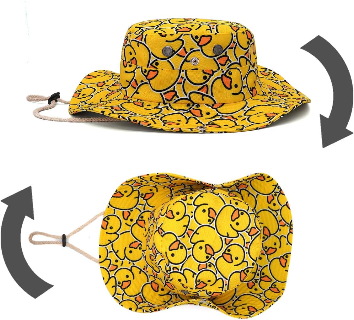 Funny Sun Hat for Men Women, Wide Brim Summer Bucket Cap Beach Hiking Hat - Image 5