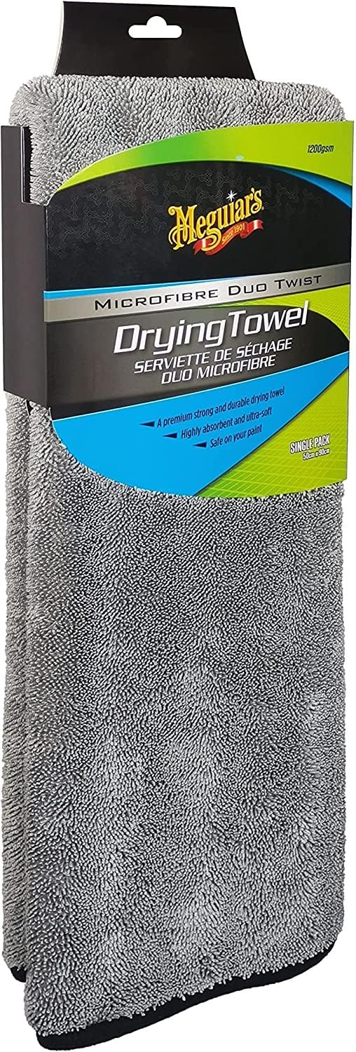 Meguiar's X210400EU Microfibre Duo Twist Car Drying Towel, 1200gsm, 50cm x 90cm