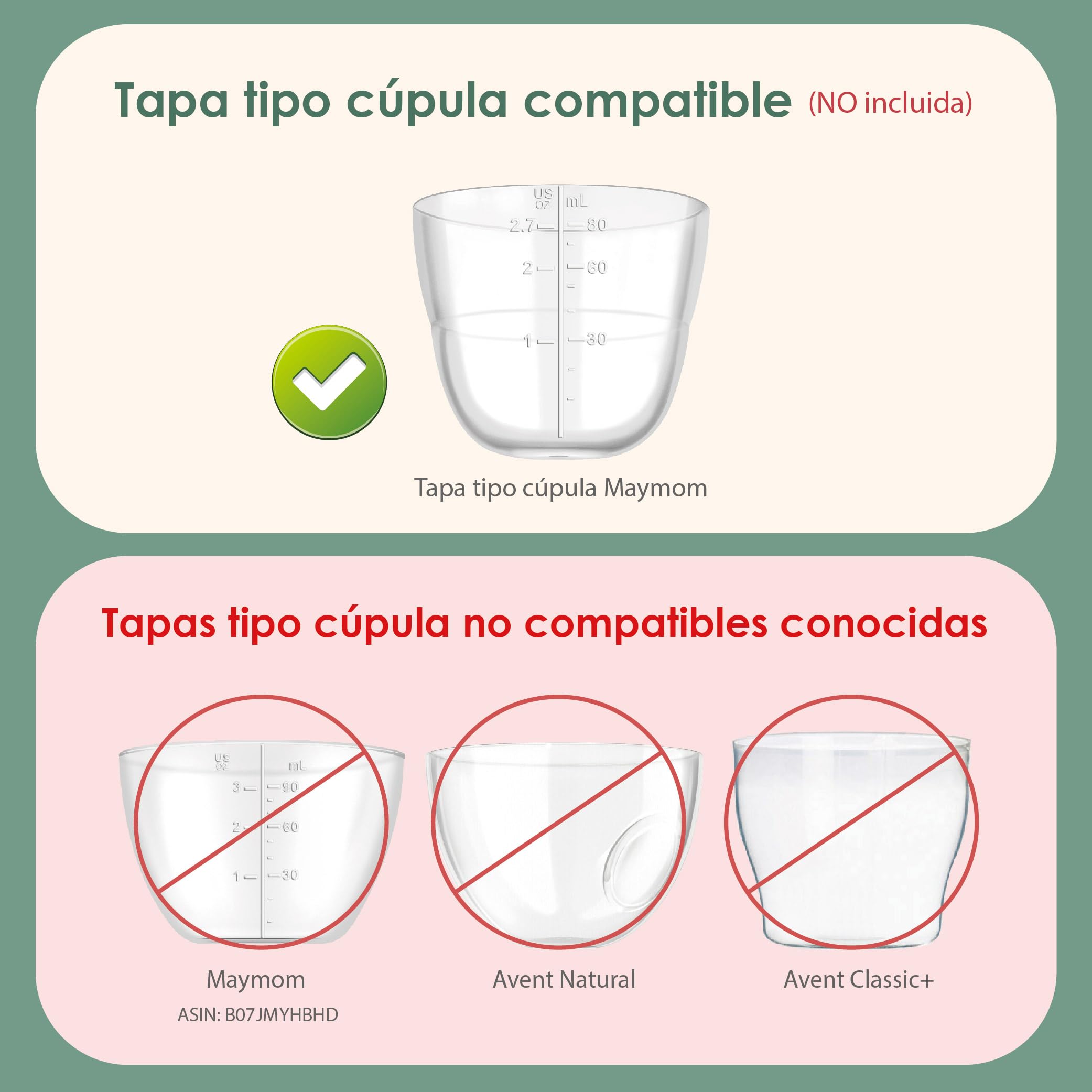 Maymom tapas roscadas tipo travel con disco escribible, compatibles con botellas Avent y Maymom de boca ancha; reemplazo de anillo y disco Avent Natural, 6 uds, amarillo