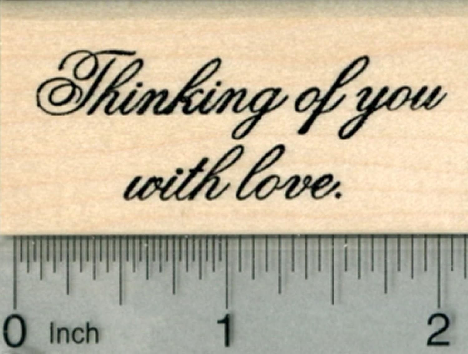 Thinking of You Rubber Stamp, Sentiment, with Love