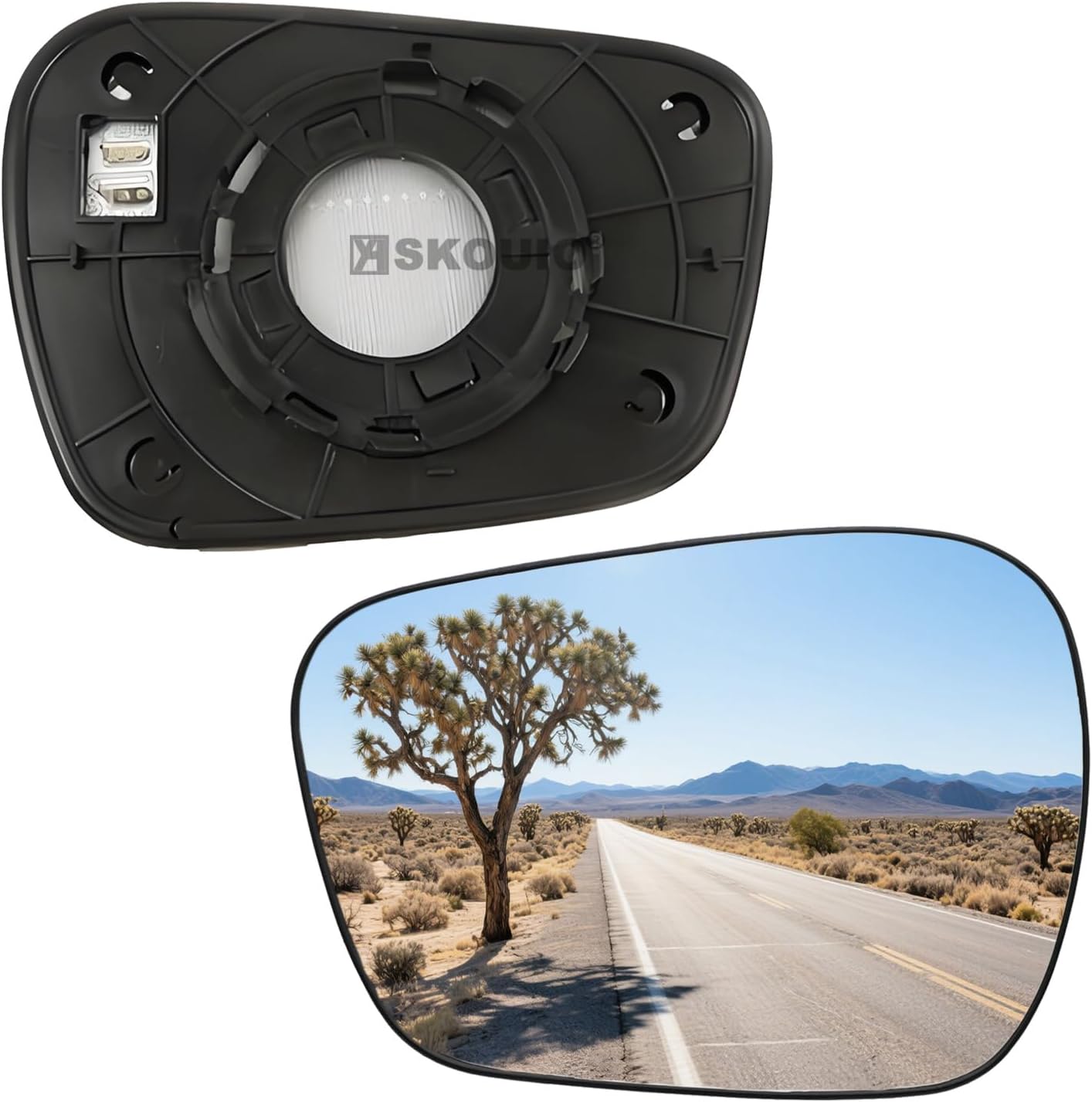 Driver Side Mirror Replacement Glass for Hyundai Elantra 2011-2016,Automotive Exterior Heated Left Side View Mirror Glass for 2011 2012 2013 2014 2015 2016 Hyundai Elantra(SKOUIO 01-S)