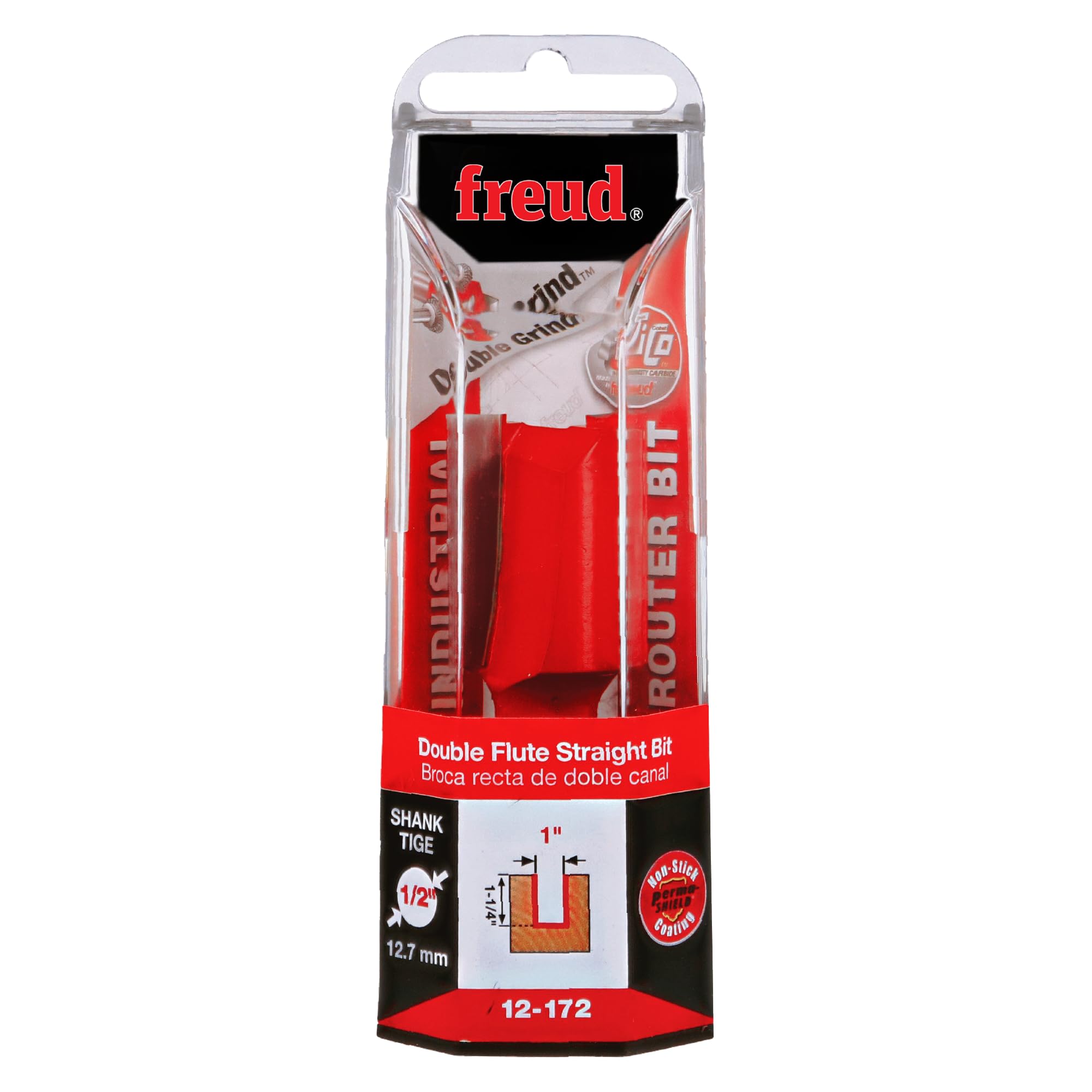 Freud Router Bit - 1" Double Flute Carbide -2