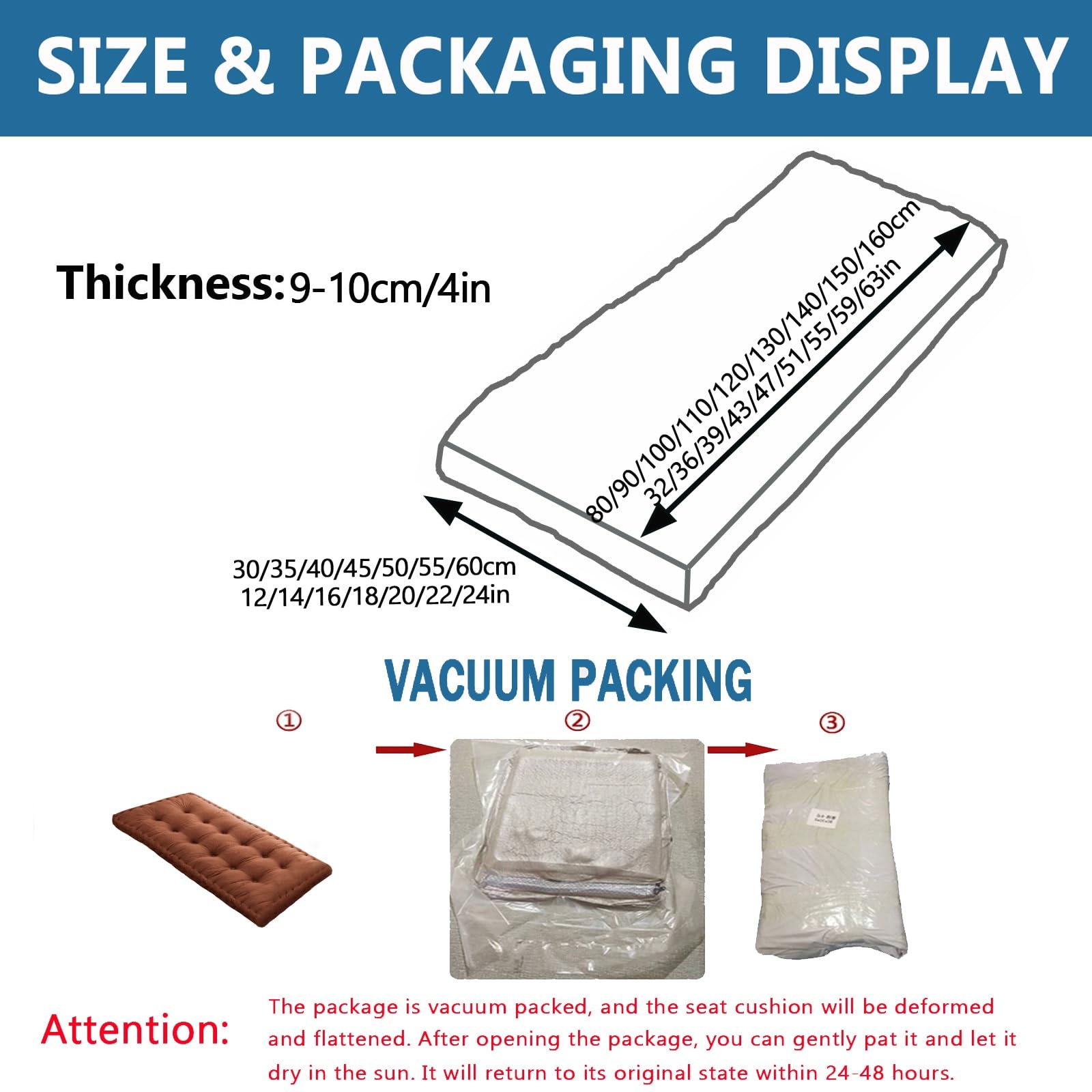 Cuscino Per Panca Da Esterno E Interno - Morbido E Resistente Per Giardino, Cucina E Soggiorno (100x40cm)