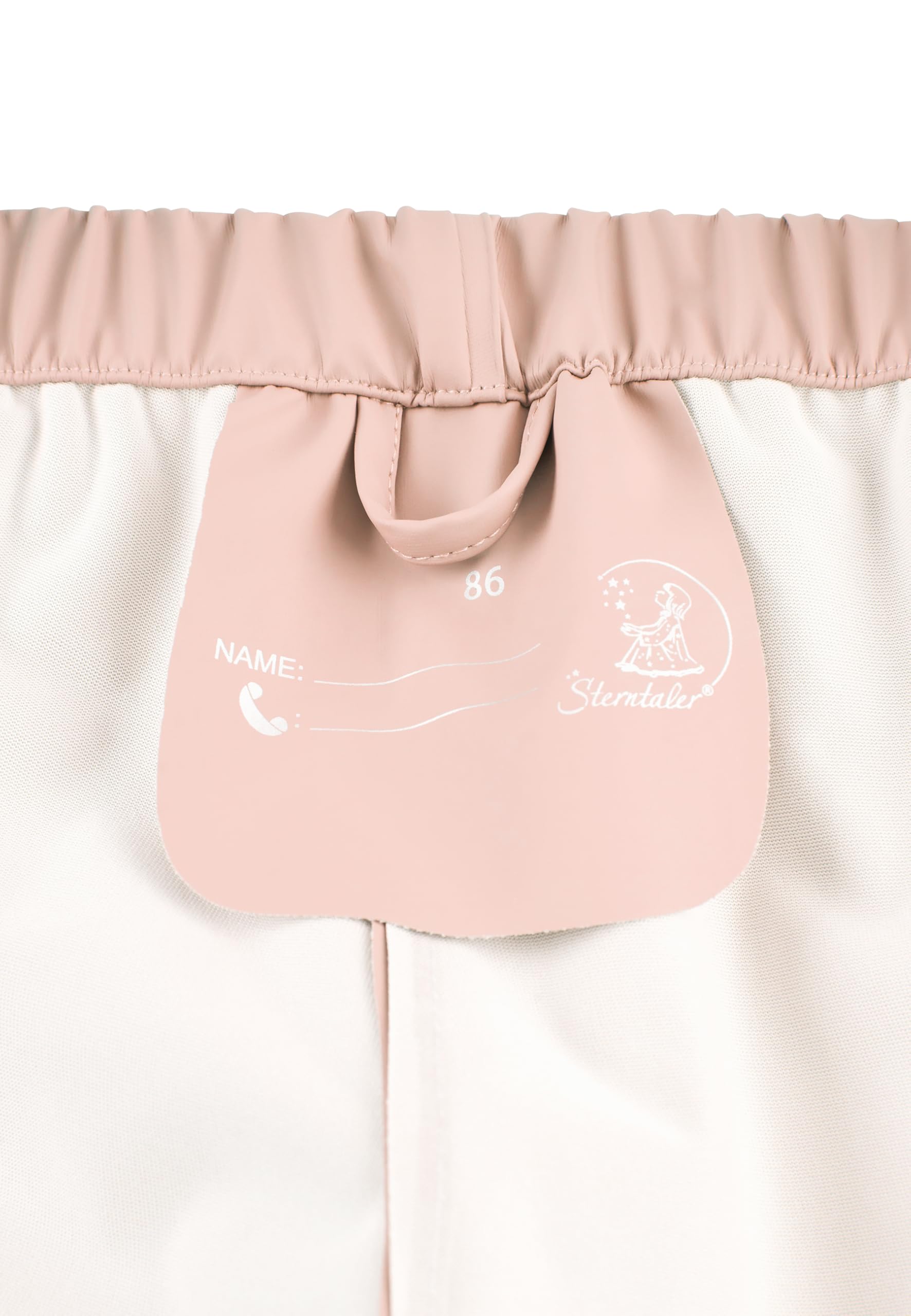 Sterntaler Regenhose ungefüttert Uni - Kinder Regenhose wasserdicht - Mädchen Matsch- und Buddelhose ohne Latz mit verschweißten Nähten - robuste Regenbekleidung - zartrosa, Größe 98