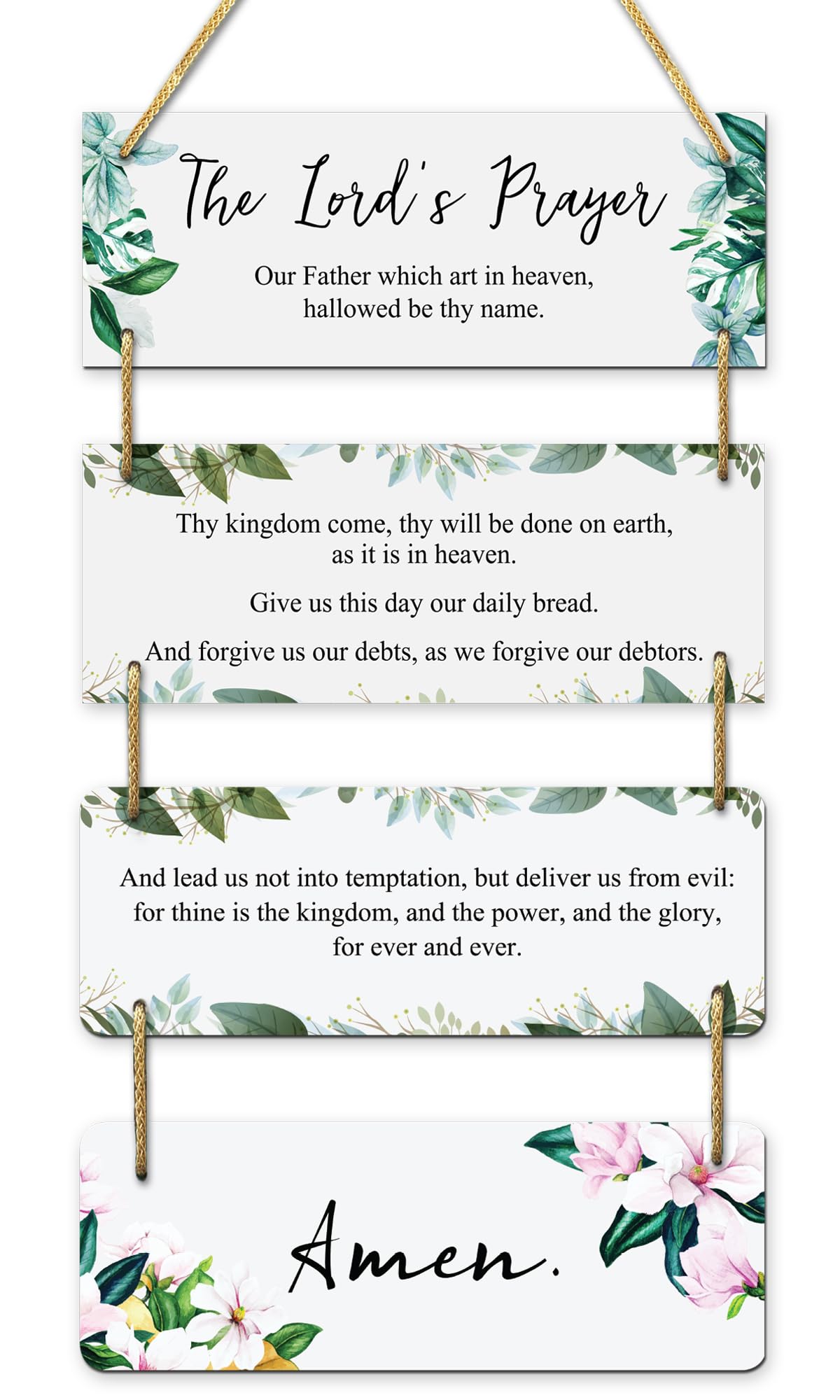 AR Creative The Lord's Prayer- Bible Verse Wall Hanging For Home Decoration, Bible Quotes MDF Wooden Wall Art, Bible Verse, Home, Office Decor, Wall Wood Hanger (15 inch x 11 inch)