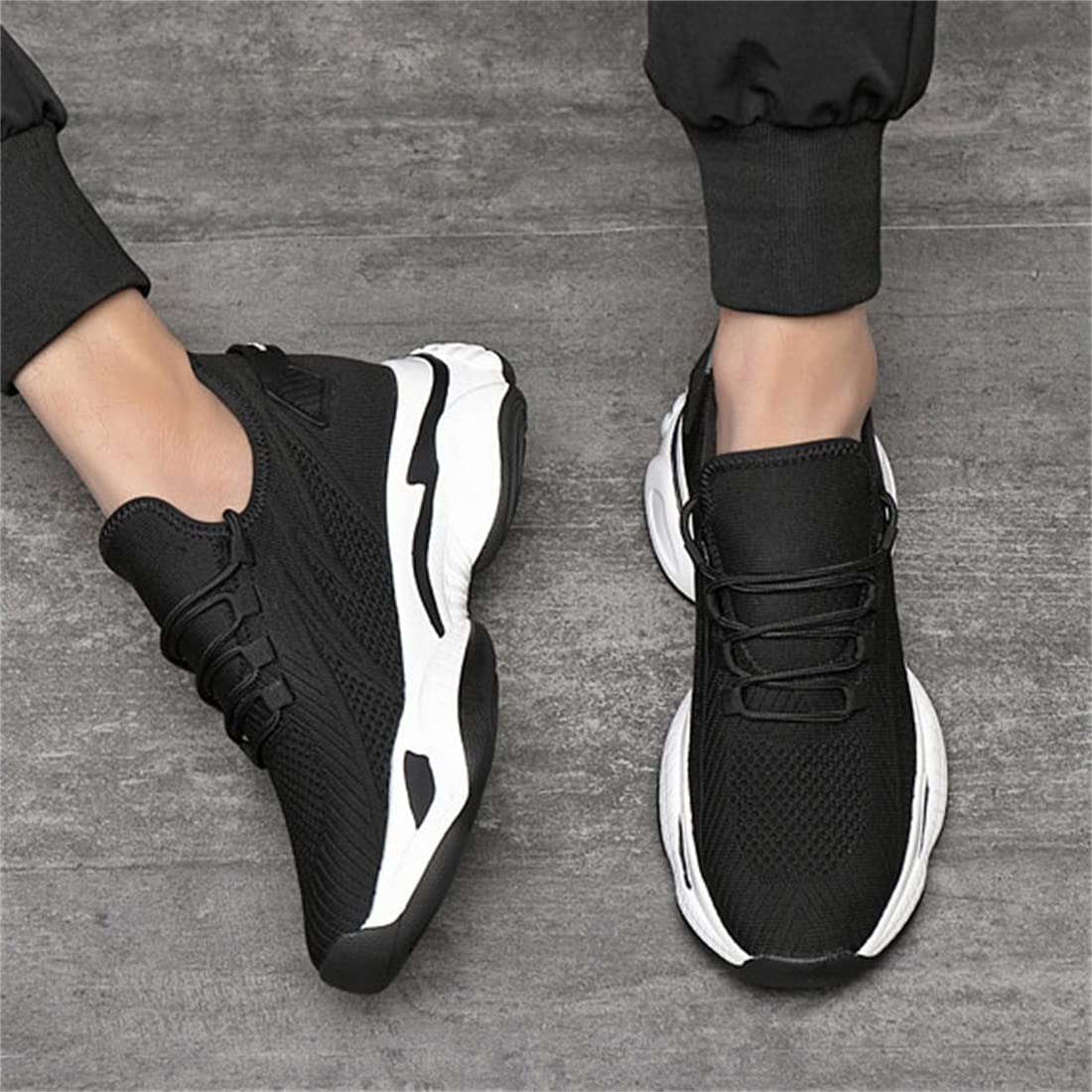 VIBLiSS Sneaker da Uomo con Rialzo in Altezza Invisibile, Scarpe da Ginnastica da Passeggio Traspiranti in Rete, Scarpe Sportive da Sollevamento Leggere E alla Moda