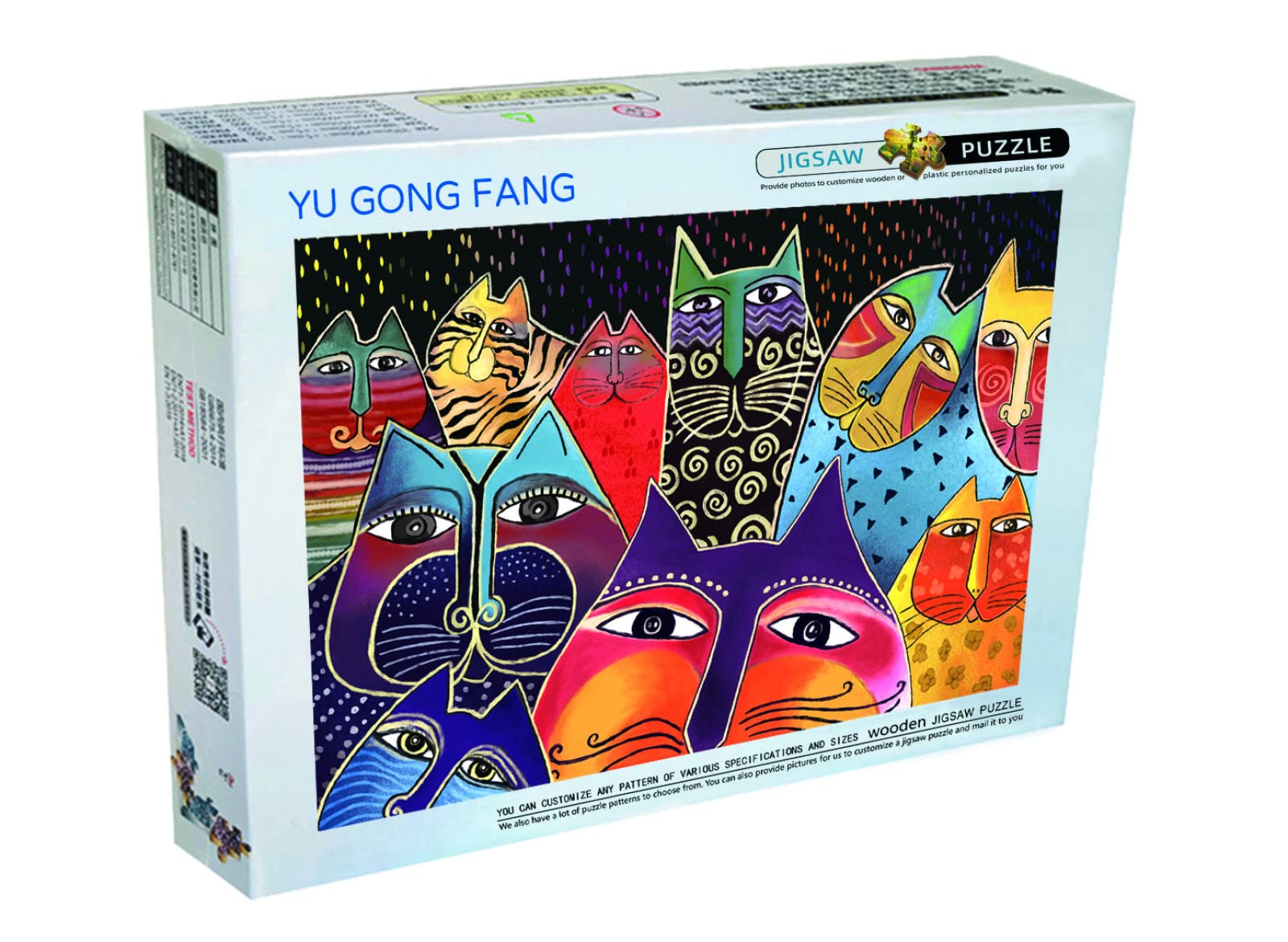 Puzzle Adulte 3000 Pièces Couleur Chat Amis Relaxant Puzzle Casse-tête