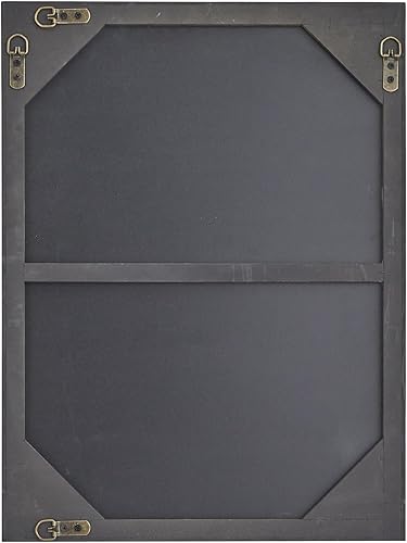 Miniatura 3 de Deco 79 Espejo de pared de madera para habitación, espejo de entrada con marco delgado, espejo de pared de 18 x 1 x 24 pulgadas, dorado