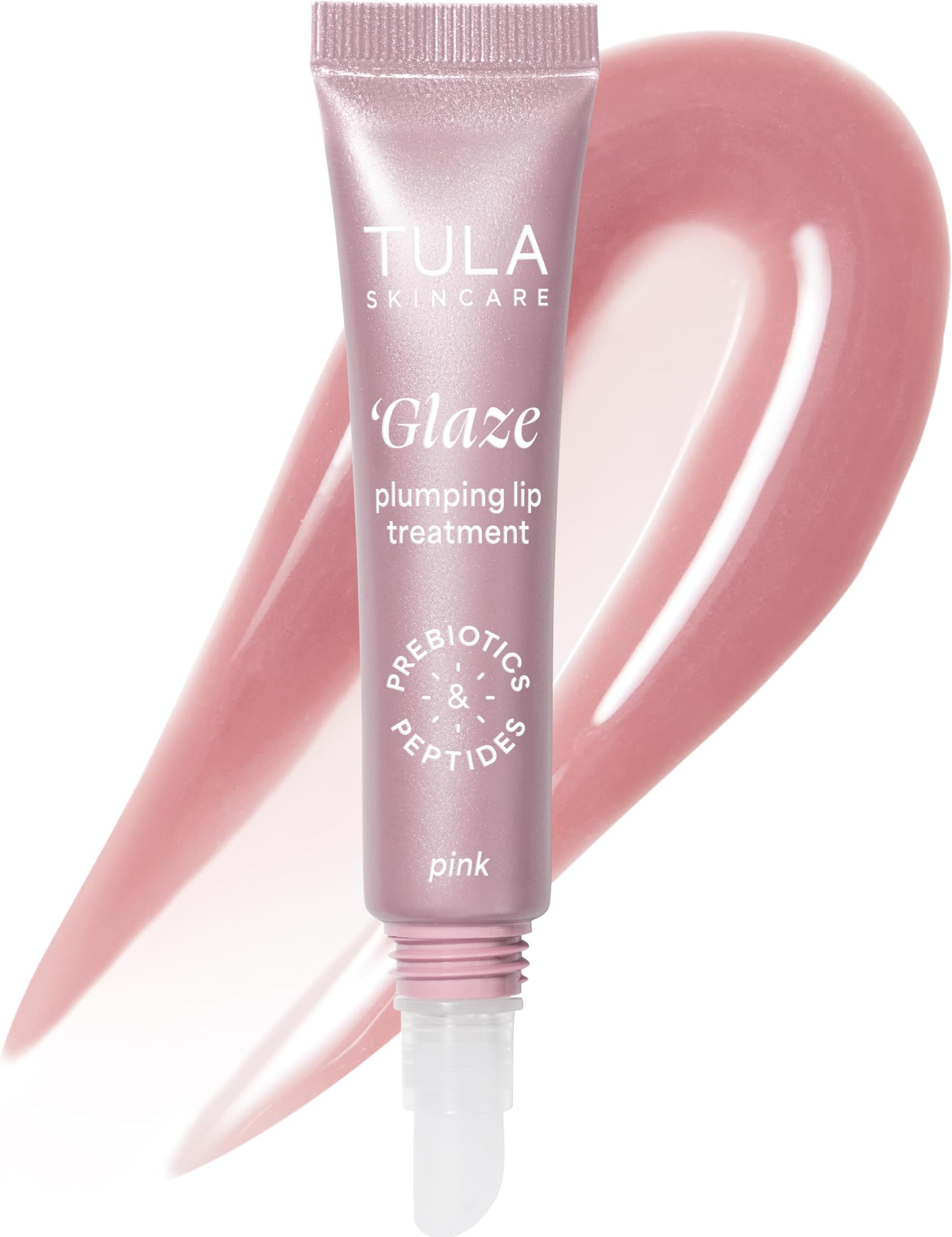 Skin Care Glaze Plumping Lip Treatment - Hydrating & Glossy Lip Balm with Hyaluronic Acid & Peptides, 0.28 oz.