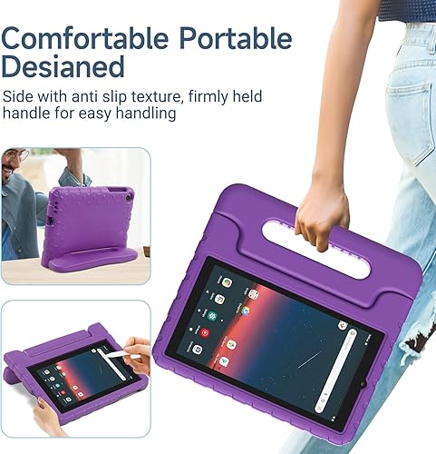 Miniatura 3 de Merocab Funda infantil para Walmart Onn 7 Gen 3 2022 versión de tableta 100071481, apta para niños, ligera, a prueba de golpes, duradera, con