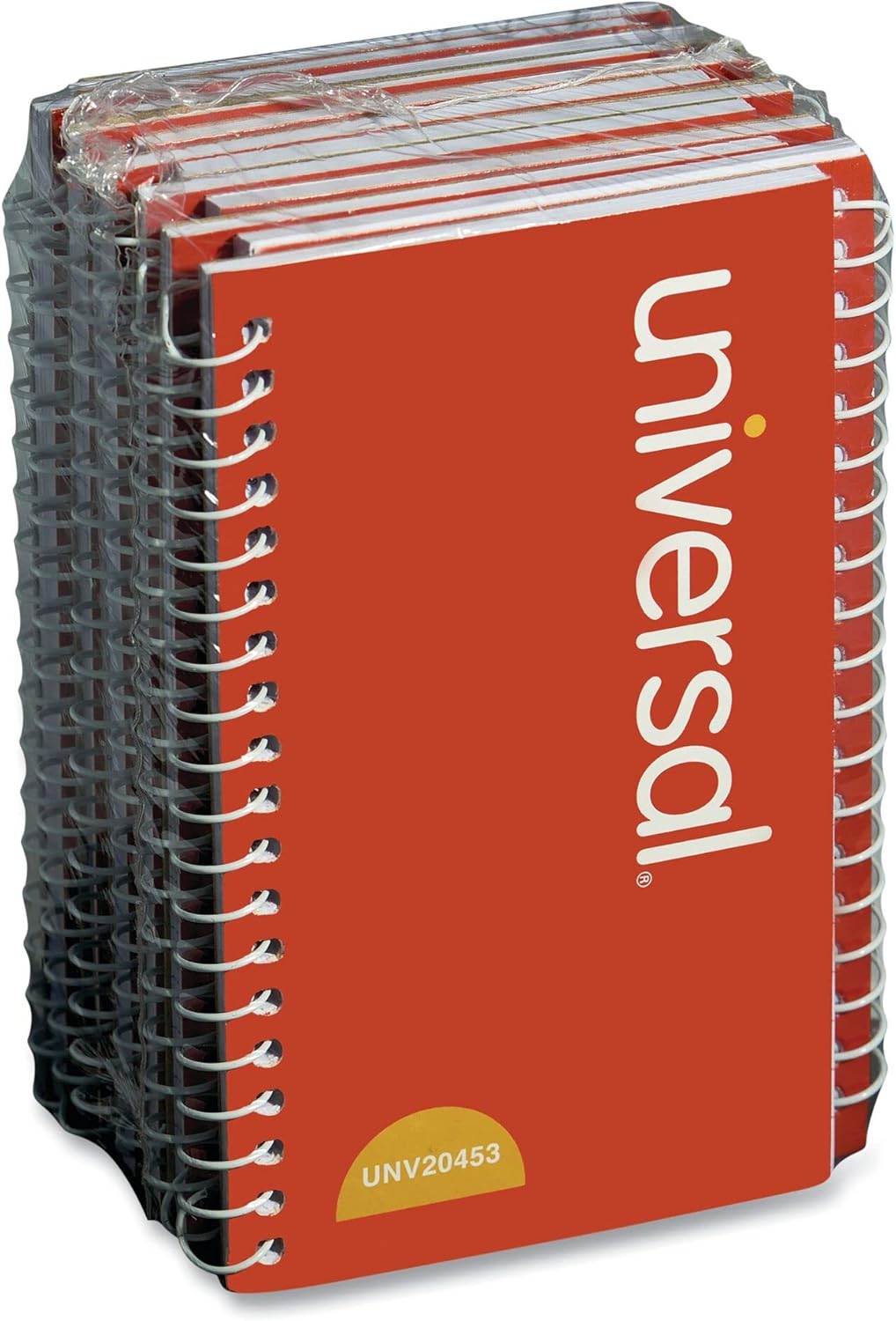 Universal Wirebound Memo Book, Narrow Rule, Orange Cover, (50) 5 x 3 Sheets, 12/Pack