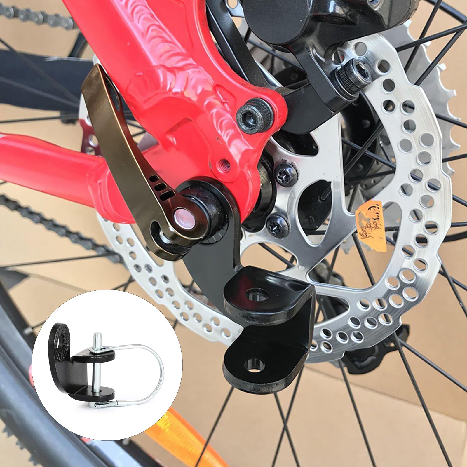 Gancio Traino Universale Per Bicicletta Con Adattatore Su Portapacchi - Foto 3