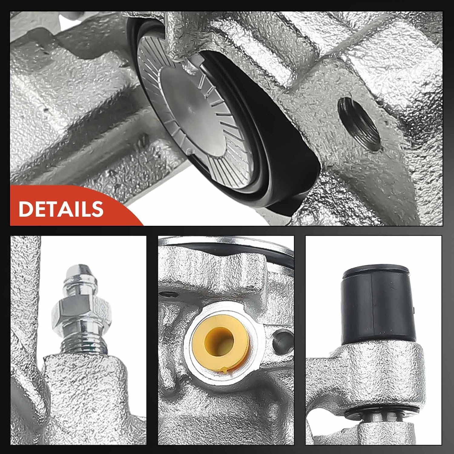 A-Premium Rear Disc Brake Caliper Assembly with Bracket Compatible with Select Ford and Lincoln Models - Fusion 2013-2020, Police Responder Hybrid, SSV Plug-In Hybrid, Continental, MKZ