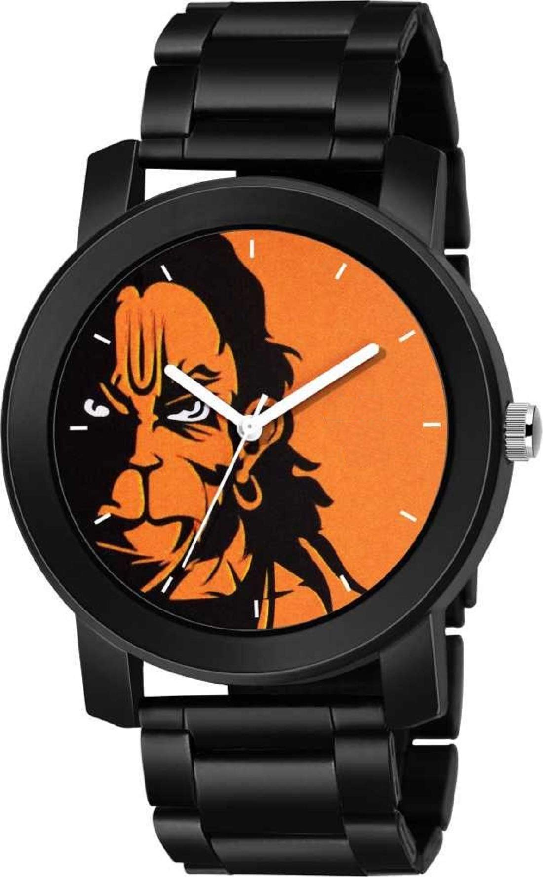 CERO Black Metal Strap Hanuman Print Dial Casual Analog Watches Mens & Boys (C-107) (B07VWBNJN7) Amazon Price History, Amazon Price Tracker