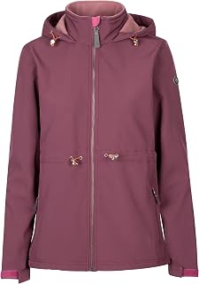 Trespass Womens Softshell Jacket Hooded 2 Zipped Pockets Aileen