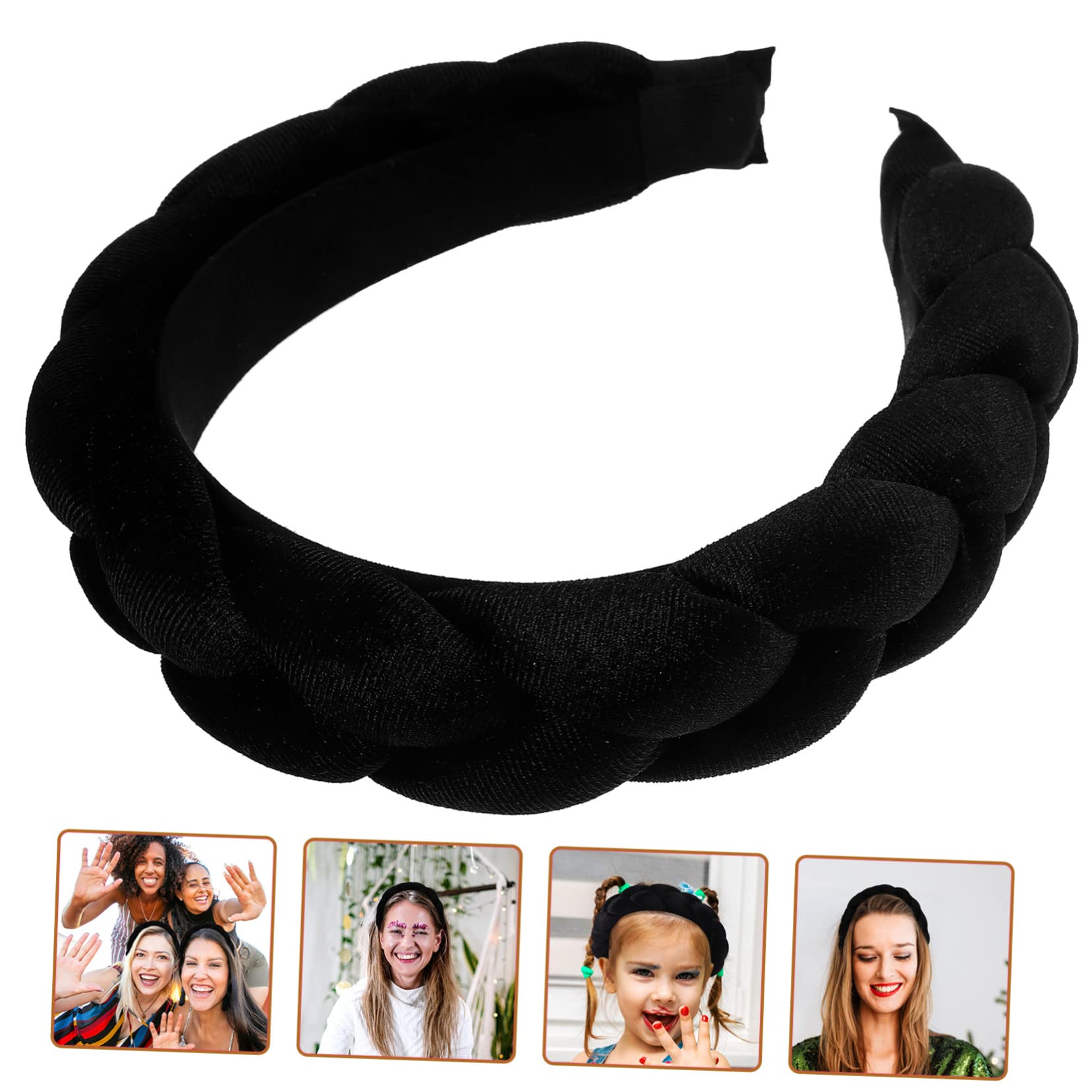 Healeved 4pezzi Fascia Imbottita Per Boho Cerchietto Per e Ragazze Accessorio Versatile Per Cerimonie e