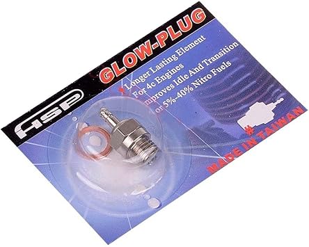 Rcmodelpart Spark Glow Plug Glow-plug No.4 N4 Hot 70117 for RC HSP Nitro Engines Car Truck Traxxas (pck of 10 pcs)
